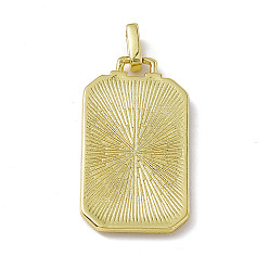 Palm Alloy Enamel Pendants, Rectangle, Tarot Pattern Charm, Golden, Black, Hand Heart, 26x14x2mm, Hole: 2x3mm