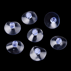 Светло-Голубой Прозрачные присосками из пвх, Небесно-голубой, 22x9 мм, отверстие : 3 мм