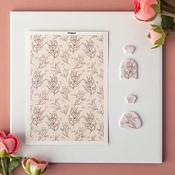 Льняное Полотно Цветочная керамика глина вода переводная бумага, переводные декали под глазурью, заколка для волос с подвесками для сережек своими руками, белье, 138x95 мм