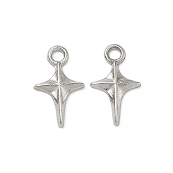 Платина Подвески из сплава , крест прелести, платина, 14.5x8.5x1.5 мм, отверстие : 1.8 мм