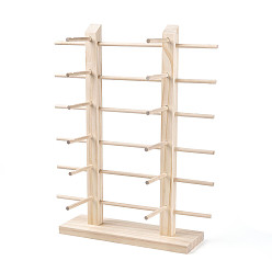 Льняное Полотно 6-ярусные деревянные стеллажи для очков, с железными винтами, вмещает до 12 стаканов, белье, 28.5x34.6x43.2 см