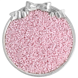 Pink Стеклянный бисер непрозрачных цветов, плоско-круглые, розовые, 2 мм, о 1100 шт / комплект