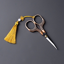 Красная Медь Ножницы из нержавеющей стали, швейные ножницы, Красная медь, 126x60 мм