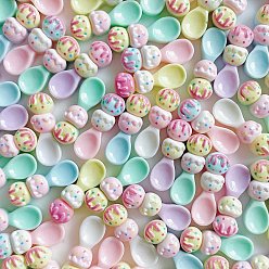 Tool Непрозрачные кабошоны из смолы, случайный цвет, ложка, 17x5.5x5 мм