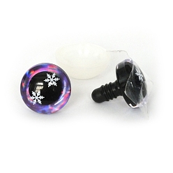 Орхидея Снежинка узор пластиковая кукла безопасность ремесло глаз, с распоркой, для поделок куклы игрушки кукольные плюшевые животные изготовление, сиреневые, 12 мм