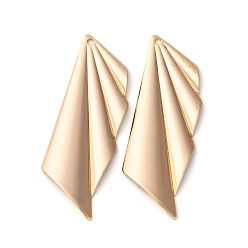 Настоящее золото 18K Латунные подвески, без кадмия, без никеля и без свинца, вентилятор, реальный 18 k позолоченный, 42.5x20.5x1.5 мм, отверстие : 1.2 мм