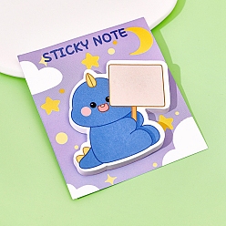 Васильковый 30 блокнот для заметок с мультяшным динозавром, наклейки с наклейками, для офисного школьного чтения, васильковый, 58x70 мм