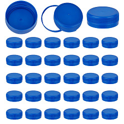Синий Пластиковые крышки для бутылок, крышки для бутылок с завинчивающейся головкой, колонка, синие, 40x15 мм, внутренний диаметр: 37.5 мм