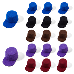 (52) Непрозрачная лаванда 15шт. 5 цвета шапочка для куклы Eva Craft, для поделок куклы игрушки кукольные плюшевые животные изготовление, разноцветные, 50x32x20 мм, внутренний диаметр: 29 мм, 3 шт / цвет