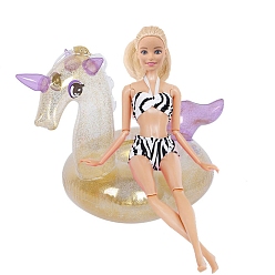 Sea Horse Кольцо для плавания из пвх, аксессуары для летних вечеринок для кукол, морской конек, 280x400 мм