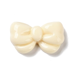 Кукурузный Шелк Непрозрачная смола декодирует кабошоны, бантом, цвет колоса кукурузы, 14x23x6.5 мм