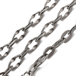 Нержавеющая Сталь Цвет 304 цепи натяжные нержавеющие, несварные, цвет нержавеющей стали, 14x7.5x1 мм