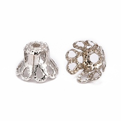 Платина Железный шарик крышки, платина, 6x4.5 мм, отверстие : 1 мм, внутренний диаметр: 5 мм