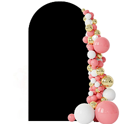 Черный 1ткань для покрытия свадебной арки из полиэстера, для свадебного фона покрывало ткань, чёрные, 2200x1200 мм