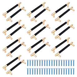 Золотой 20 шт. алюминиевые ручки для шкафов, золотые, 158x33.5x12 мм