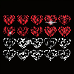 Сердце Стекла исправление горный хрусталь, гладить по аппликациям, аксессуары для костюма, для одежды, , брюки, сердце, 297x210 мм