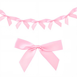 Pink 1шт. полиэстеровые подвесные баннеры с бантом, для украшения свадебной вечеринки, розовые, 1600 мм