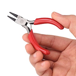 Platinum 3 inch Carbon Steel Mini Pliers Round Nose Pliers, Polishing, Platinum, 75~80mm
