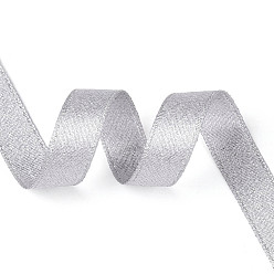 Гейнсборо Полиэстеровая атласная проволочная лента, для подарочной упаковки, светло-серые, 3/8 дюйм (10 мм), около 100.00 ярдов (91.44 м) / рулон