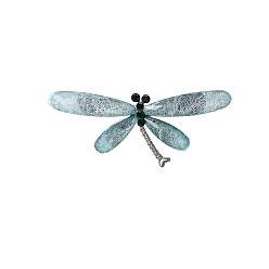 Свет Азора Брошь из сплава со стразами для рюкзака, стрекоза, свет Azore, 32x74 мм