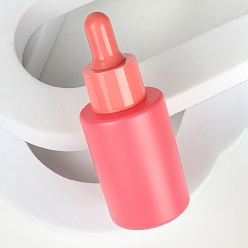 Светло-Вишневый Стеклянный дозатор масла, пустая бутылка, шампунь для душа косметическая бутылка для хранения эмульсии, светло-вишневый, 9.2x3.7 см, емкость: 30 мл (1.01 жидких унций)