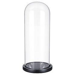 Прозрачный Стеклянный купол арки, декоративная витрина, колокол баночка террариум с деревянной основой, для подарка своими руками сохраненного цветка, прозрачные, 141x310 мм