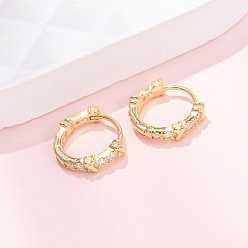 Золотой Кольцо с буквой x 925серьги-кольца из стерлингового серебра с микропаве из прозрачных кубических цирконий для женщин, золотые, 12x3 мм