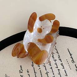 Шоколадный Заколки для волос с когтями из ацетата целлюлозы (смола), собака, аксессуары для волос для женщин и девочек, цвет шоколада, 97x62 мм