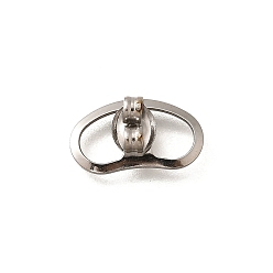 Нержавеющая Сталь Цвет 304 аксессуары для берушей из нержавеющей стали, цвет нержавеющей стали, 13x7x4 мм, отверстие : 0.9 мм