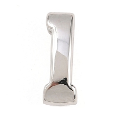 Платина Номер 1 латунные бусины, долговечный, стойки покрытие, без свинца и без кадмия, платина, 14x5x5 мм, отверстие : 11x3 мм