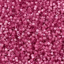 (DB1807) Dyed Rose Silk Satin MIYUKI Delica Beads, Cylinder, Japanese Seed Beads, 11/0, (DB1807) Dyed Rose Silk Satin, 1.3x1.6mm, Hole: 0.8mm, about 20000pcs/bag, 100g/bag