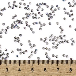 (1856) Bronze Lined Black Diamond Rainbow TOHO Round Seed Beads, Japanese Seed Beads, (1856) Bronze Lined Black Diamond Rainbow, 11/0, 2.2mm, Hole: 0.8mm, about 5555pcs/50g