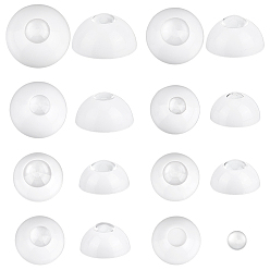 Белый 14 сумки 7 стили акриловый набор для изготовления глаз, орбита и глазная пластинка, белые, 14~18x6~8 мм, трар: 5~8мм, ламелла: 5~8x2~3мм, 2 сумки / стиль