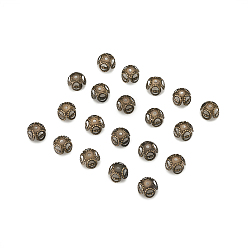 Античная Бронза Железный шарик крышки, 4-лепесток, без никеля , античная бронза, 8x5 мм