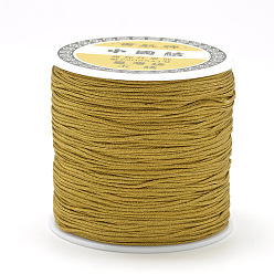 Camel Nylon Thread, Chinese Knotting Cord, Camel, 0.8mm, about 109.36 yards(100m)/roll