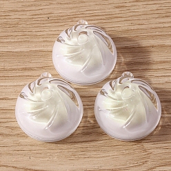 Белый 10Подвески из полупрозрачной смолы в форме еды, очаровательные булочки с начинкой на пару, белые, 28x24 мм, 10 шт / комплект