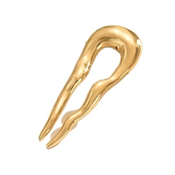 Золотой Металлические заколки для волос, аксессуары для волос для женщин и девочек, золотые, 85x35 мм