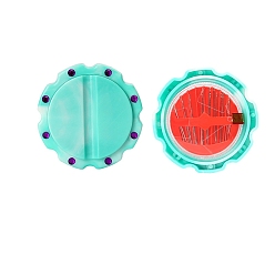 Бирюза Наборы пластиковых контейнеров для игл, с различными стальными иглами, магнитный органайзер для инструментов, бирюзовые, 74 мм