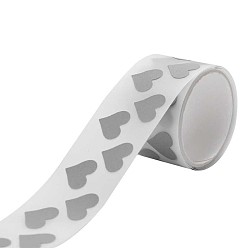 Сердце Серая виниловая светоотражающая лента для одежды из ткани, предупреждающая лента для защитной теплопередающей одежды, сердце, 30 мм