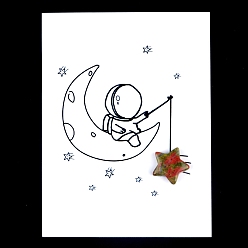 Унакит Натуральный унакит резные фигурки орнамент, для домашнего украшения рабочего стола, Подарочная карта своими руками с вдохновением, звезда, 15x15 мм