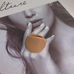 Перу Овальные кольца из смолы для женщин, Перу, внутренний диаметр: 17 мм