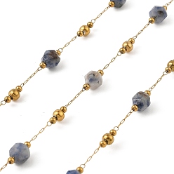 Содалитовое Ионное покрытие (ip) 304 цепи из нержавеющей стали, с натуральным содалита, пайки, без кадмия и без свинца, с катушкой, 2~6 мм