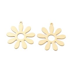 Настоящее золото 18K Латунные подвески, без кадмия, без никеля и без свинца, , реальный 18 k позолоченный, 21.5x20x0.5 мм, отверстие : 1 мм