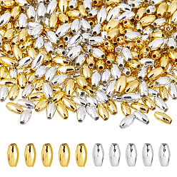 (52) Непрозрачная лаванда 1000 шт. покрытие экологически чистыми пластиковыми бусинами, овальные, разноцветные, 6x3 мм, отверстие : 1 мм, 500 шт / цвет