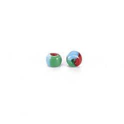 Light Sky Blue 12/0 Glass Seed Beads, Opaque Colours Seep, Light Sky Blue, 2mm, hole: 0.8mm