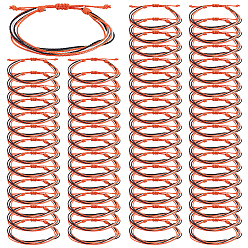 Разноцветный Многожильные плетеные браслеты из вощеного шнура для женщин и мужчин, красочный, внутренний диаметр: 1-7/8~3-3/8 дюйм (4.7~8.7 см)