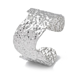 Нержавеющая Сталь Цвет 304 женские браслеты-манжеты из нержавеющей стали, волна, цвет нержавеющей стали, внутренний диаметр: 2-1/4 дюйм (5.7 см)