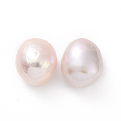 Antique White Natural Cultured Freshwater Pearl Beads, No Hole, Two Side Polished, Antique White, 13.5~14x11.5x9~10mm