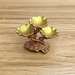 Светло-хаки Миниатюрные украшения из сплава фруктов, аксессуары для кукольного домика с микро-ландшафтом, притворяясь опорными украшениями, светлый хаки, 43x33 мм