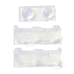 White DIY 3D Miniature Cup Silicone Molds, Resin Casting Molds, For UV Resin, Epoxy Resin Jewelry Making, White, 43.5~55x18.5~19.5x12~15mm, Inner Diameter: 12.5mm and 16mm, 3pcs/set
